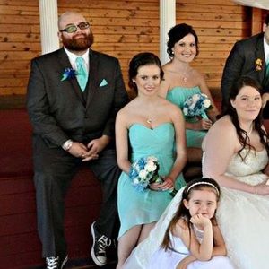 Baby Blue David’s Bridal Bridesmaid Dress